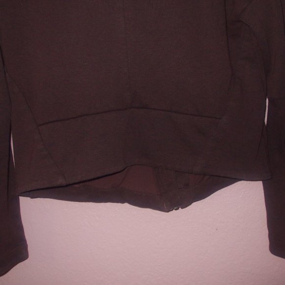 Adidas Stella McCartney Jacket Asymmetrical Burgundy Plum Heartracer Cross-fit - Picture 16 of 16